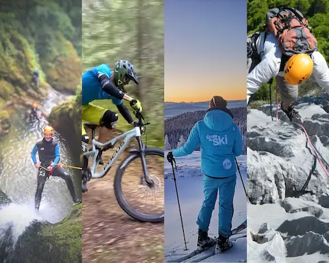 Activités outdoor été et hiver en famille ou en groupe EVG/EVJF dans le Jura