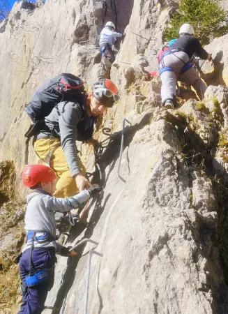 Via ferrata hivernale - Activité Jura - Un petit zest d'aventure en hiver !