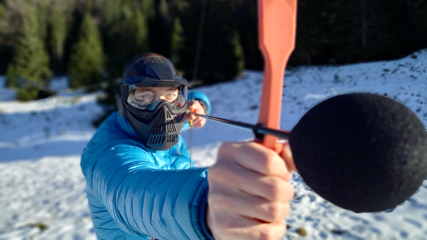 Groupe : Battle tir à l'arc - neige dans le Jura - 2 équipes, des cibles, des adversaires à mettre hors jeu ! En...
