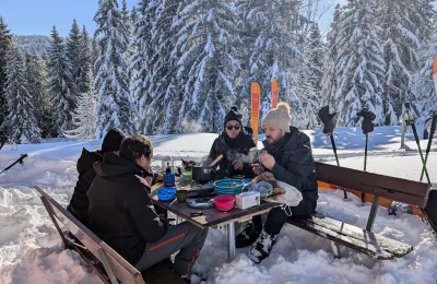 Ski de rando journée Fondue - Activité Jura - Une belle journée pour profiter pleinement de notre beau massif sauvage....