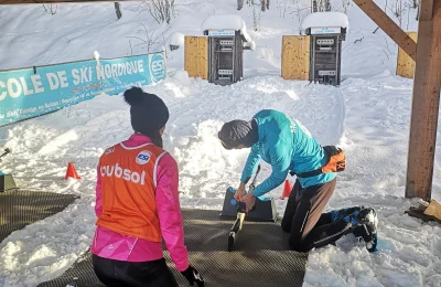 Biathlon carabines à air comprimé - Activité Jura - Profitez de notre pas de tir abrité et d'une piste de ski...