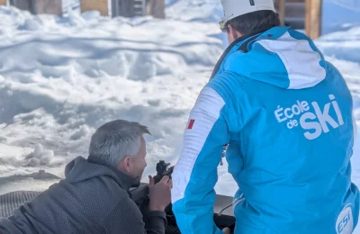 Biathlon avec l'ESI de la Station des Rousses dans le Jura