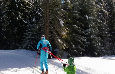 Cours de ski de fond en famille - Station des Rousses - Activité Jura - Un cours de ski  pour profiter ensemble et en...